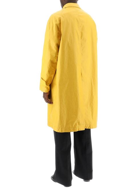 trench lungo uomo giallo in poliuretano MAISON MARGIELA | S50AH0130 S48398174